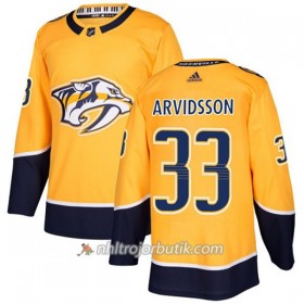 Män Ishockey Nashville Predators Tröja Viktor Arvidsson 33 Adidas 2017-2018 Guld Authentic